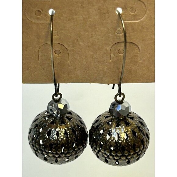 Plunder Jewelry - Plunder Jewelry Earrings Plunder Camie Earrings Bronze Metal Balls Beaded Dangle